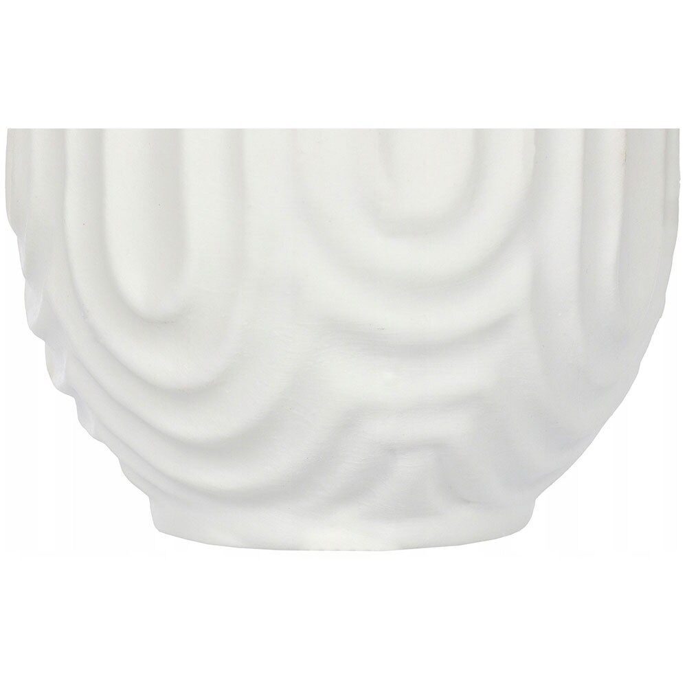 Vaza decorativa KI Andaluse, portelan, 10 x 10 x 14 cm, alb