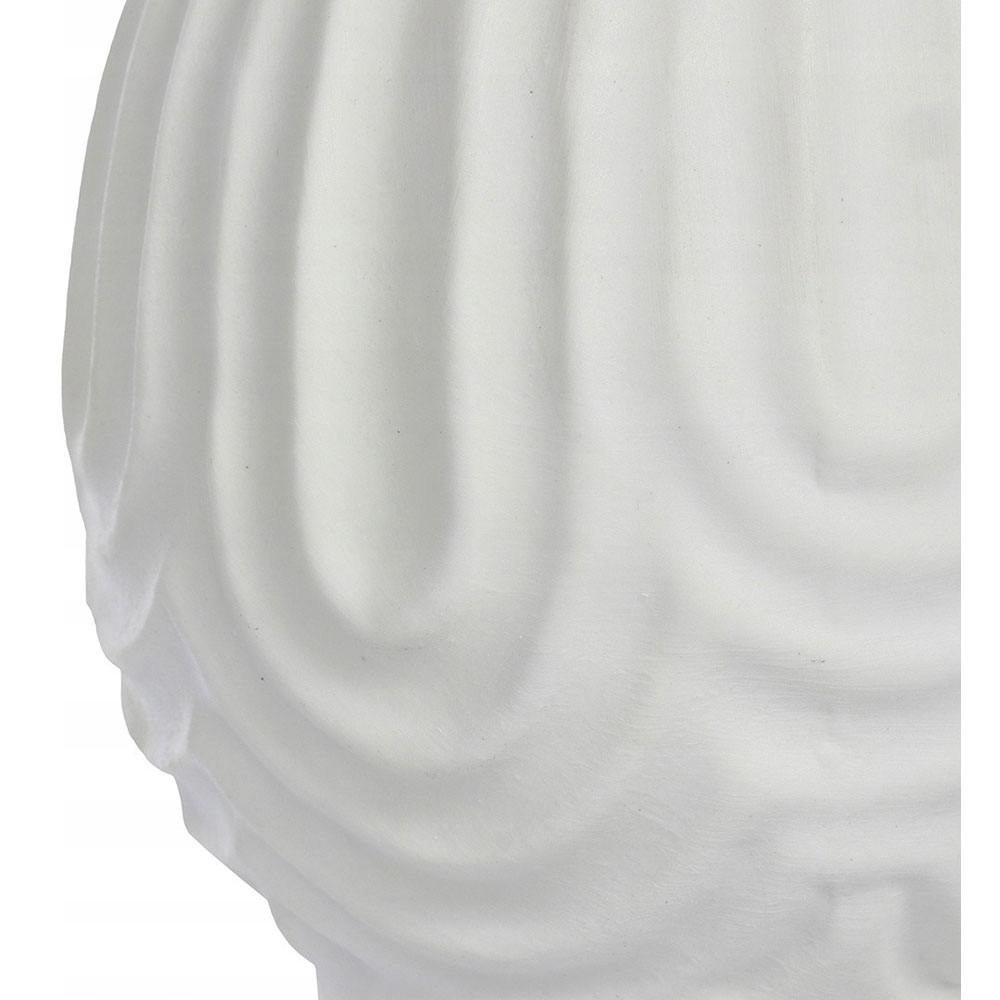 Vaza decorativa KI Andaluse, portelan, 10 x 10 x 14 cm, alb