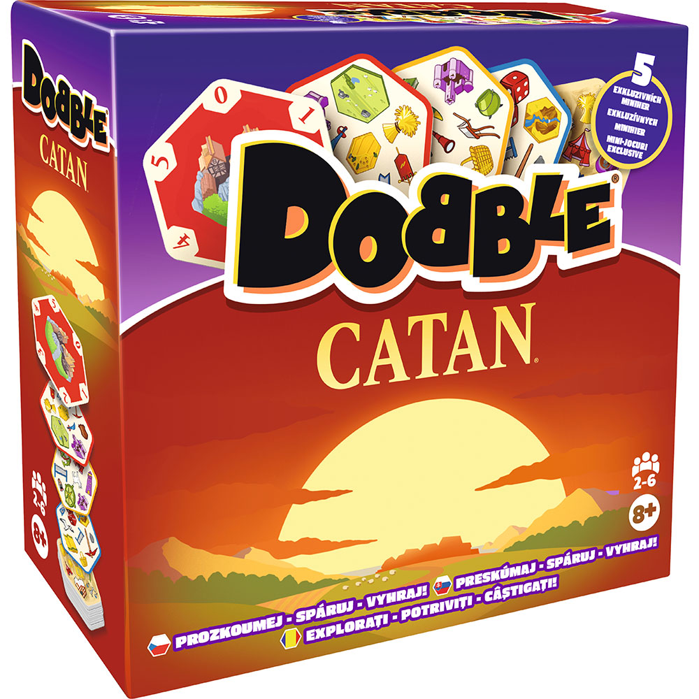 Joc de societate CATAN Dobble DOBCAT08CSSKRO, 8 ani+, 2-6 jucatori