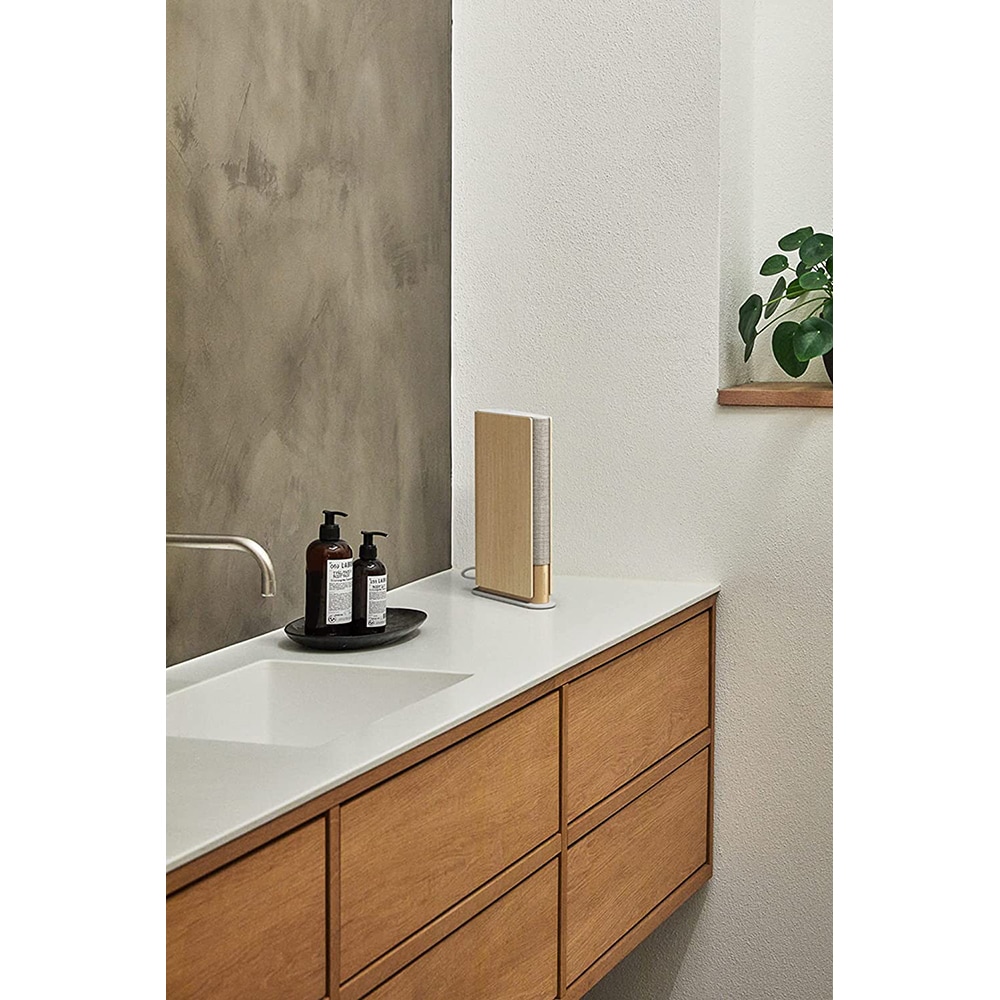 Boxa BANG & OLUFSEN Beosound Emerge, 120W RMS, Wi-Fi, Bluetooth, auriu
