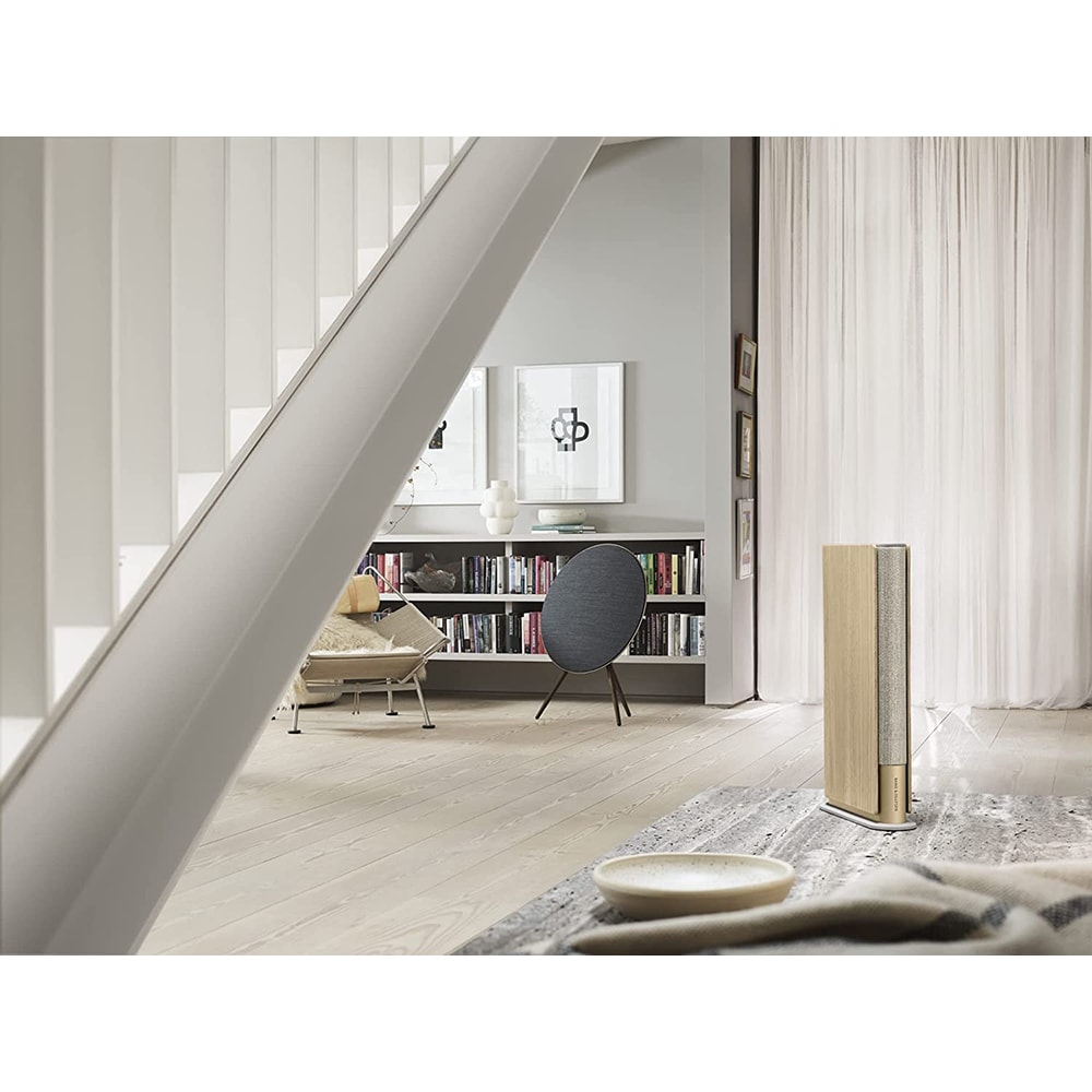 Boxa BANG & OLUFSEN Beosound Emerge, 120W RMS, Wi-Fi, Bluetooth, auriu