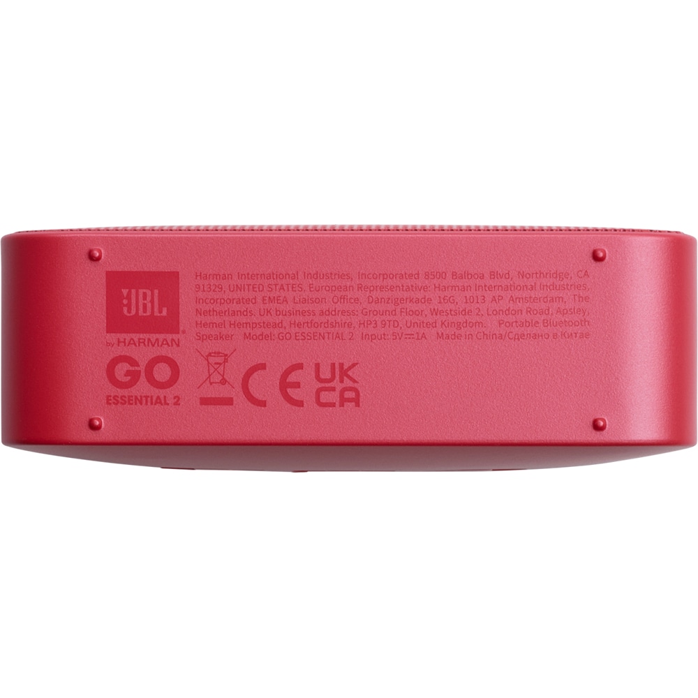 Boxa portabila JBL GO Essential 2, Bluetooth, IP67, rosu