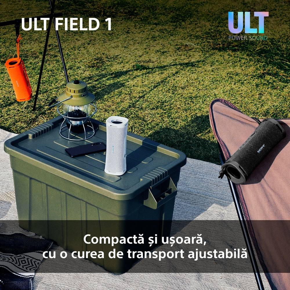 Boxa portabila SONY ULT FIELD 1 SRS-ULT10H, Bluetooth, IP67, Black