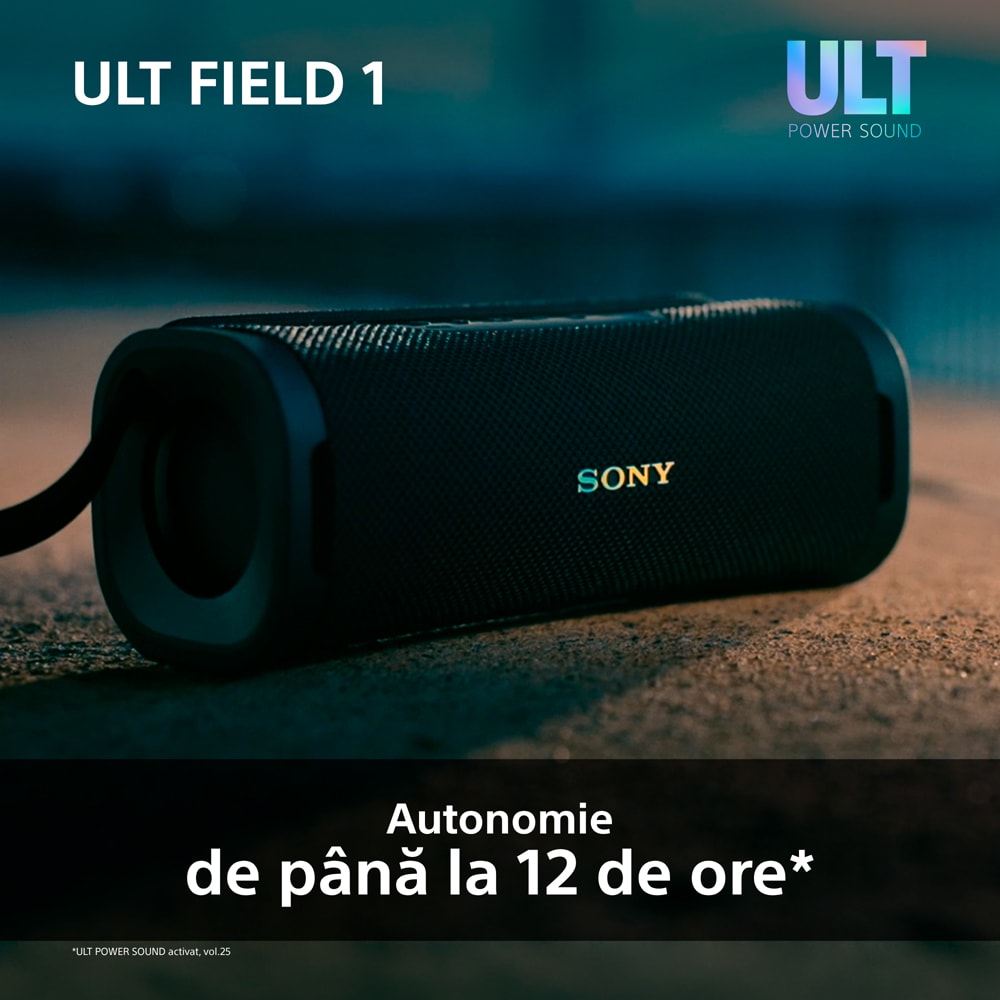 Boxa portabila SONY ULT FIELD 1 SRS-ULT10D, Bluetooth, IP67, Orange