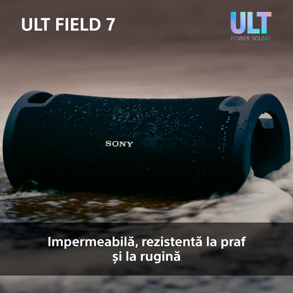 Boxa portabila SONY ULT FIELD 7 SRS-ULT70B, Bluetooth, IP67, Black
