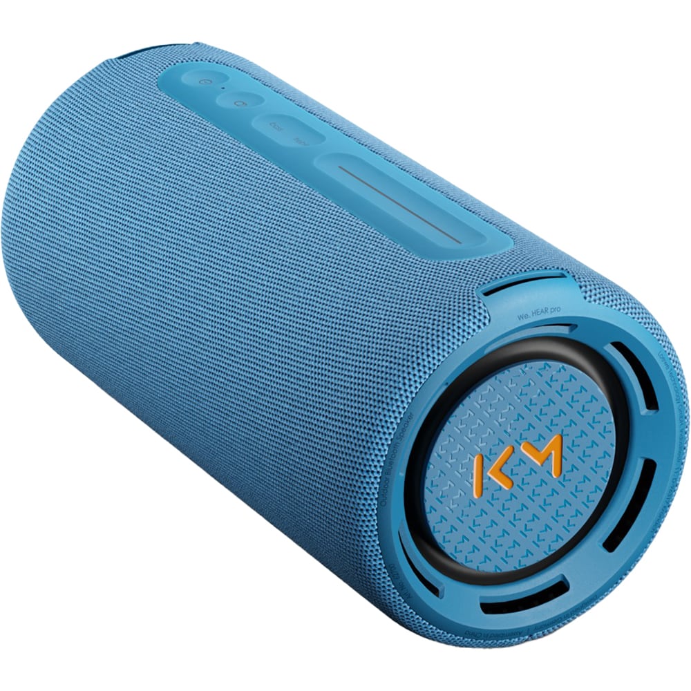 Boxa portabila LOEWE WE. HEAR PRO Kylian Mbappe Edition, Bluetooth, Bass Boost, IPX6, albastru