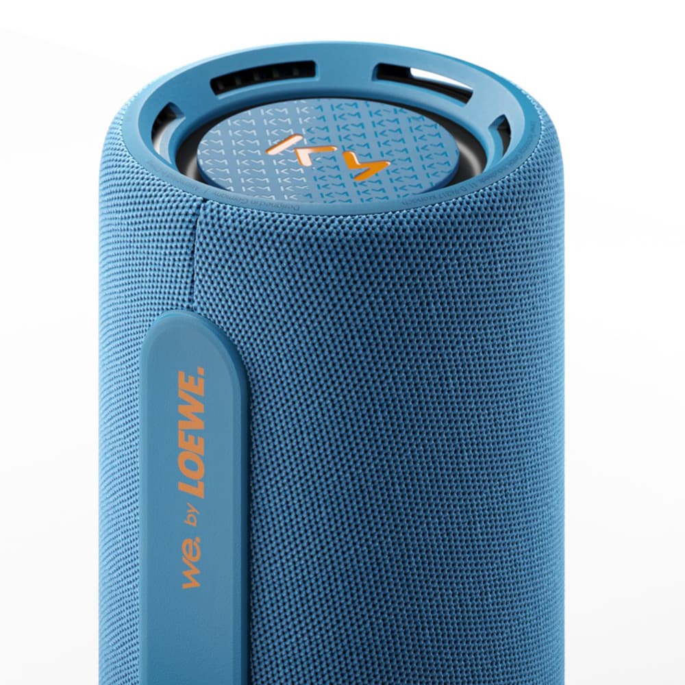 Boxa portabila LOEWE WE. HEAR PRO Kylian Mbappe Edition, Bluetooth, Bass Boost, IPX6, albastru