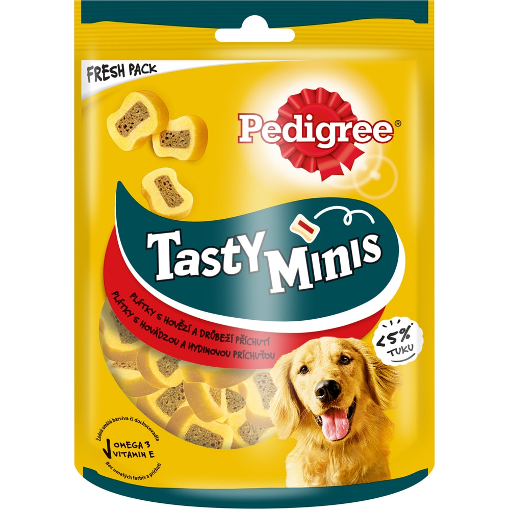 Recompensa pentru caini PEDIGREE Tasty Minis, Vita, 6 x 155g