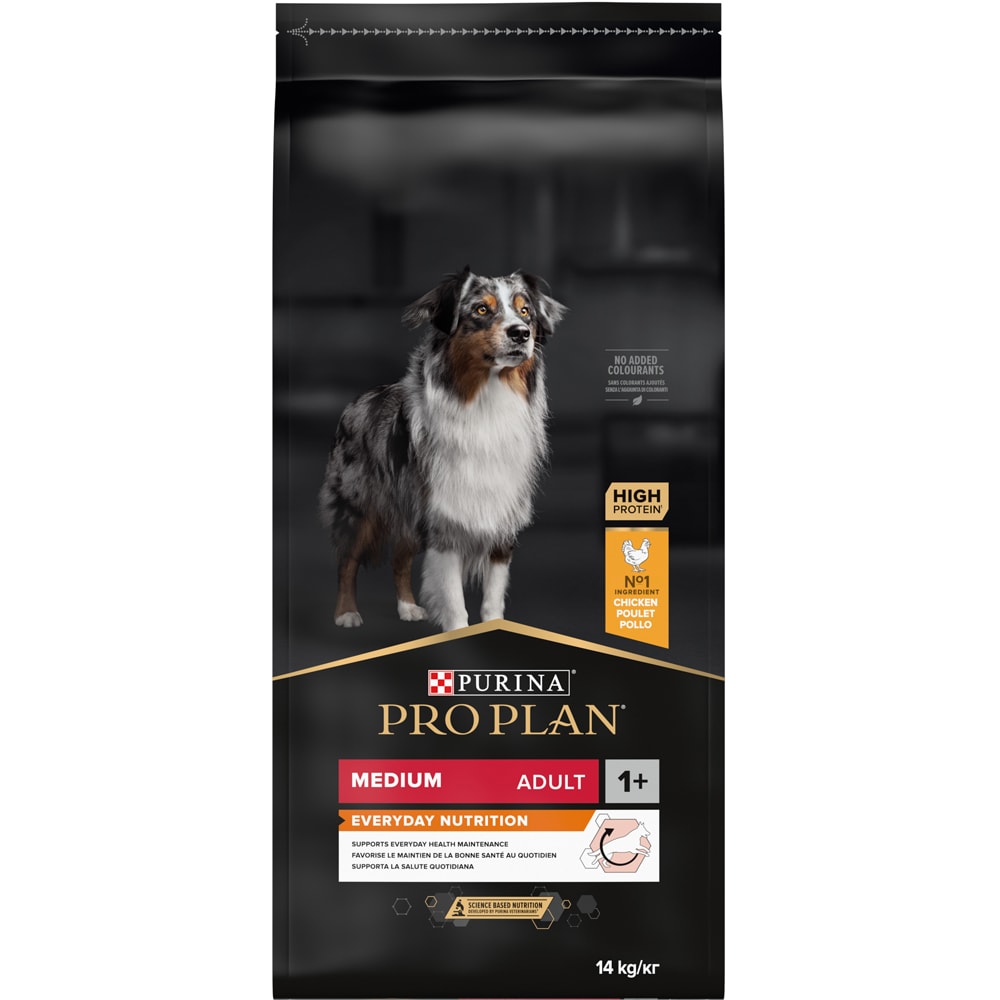 Hrana uscata pentru caini PURINA PRO PLAN Medium, Everyday Nutrition, Adult, Pui, 14 kg