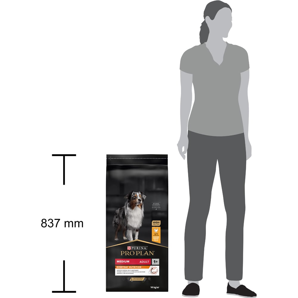 Hrana uscata pentru caini PURINA PRO PLAN Medium, Everyday Nutrition, Adult, Pui, 14 kg