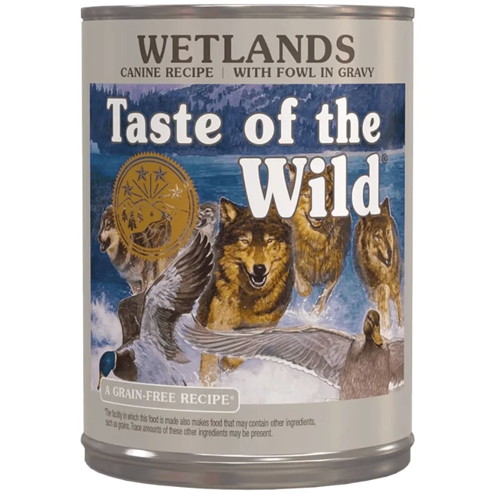 Hrana umeda pentru caini TASTE OF THE WILD Wetlands, Adult, Mix, 12 x 390 g