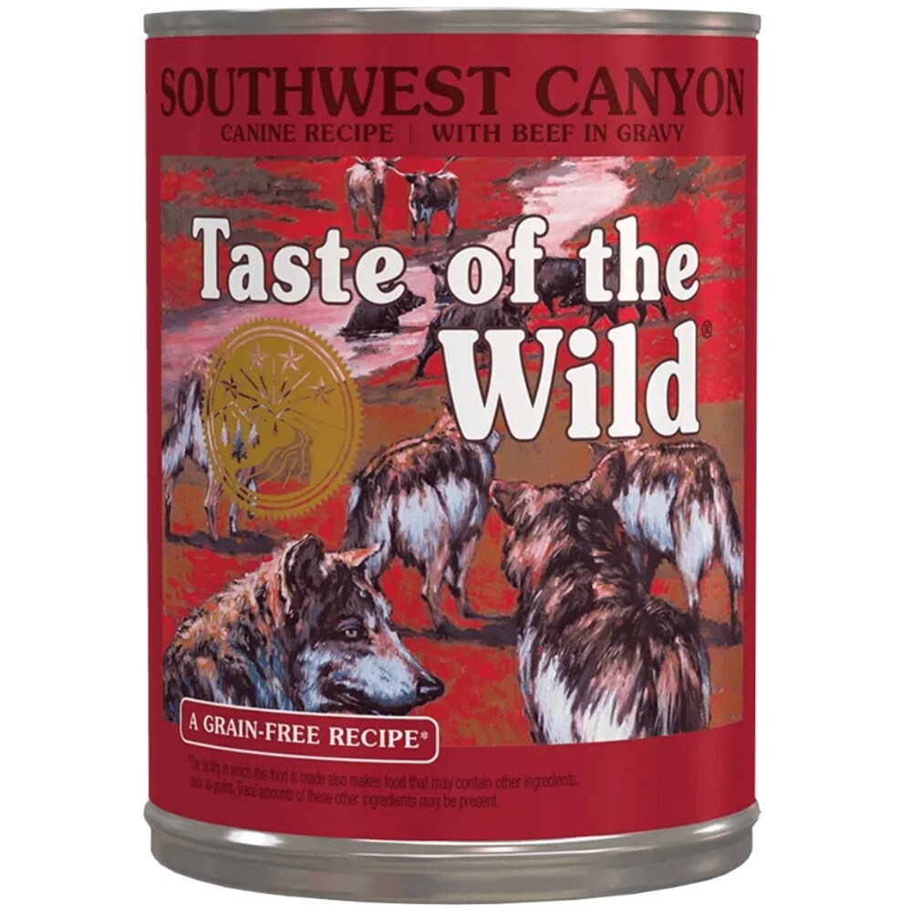 Hrana umeda pentru caini TASTE OF THE WILD Southwest Canyon, Adult, Vita, 12 x 390 g
