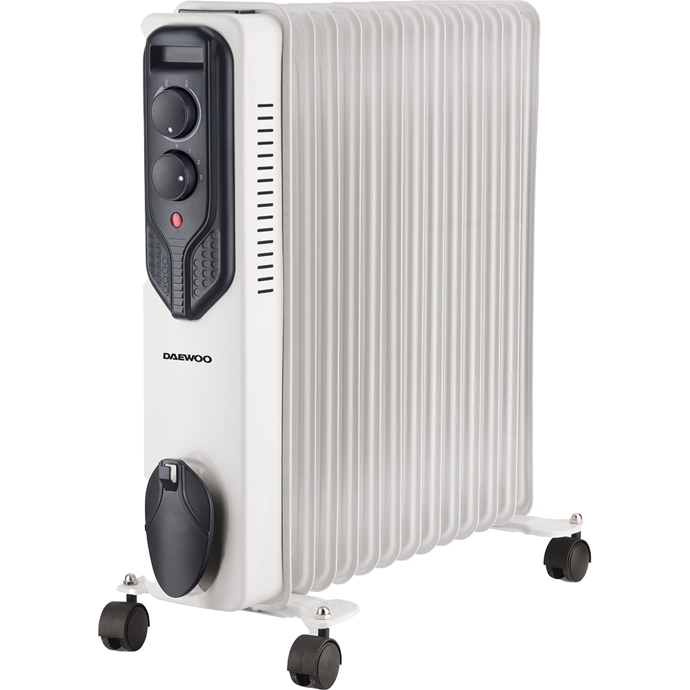 Calorifer electric DAEWOO DOW13W, 13 elementi, 3 trepte putere, 2500W, alb