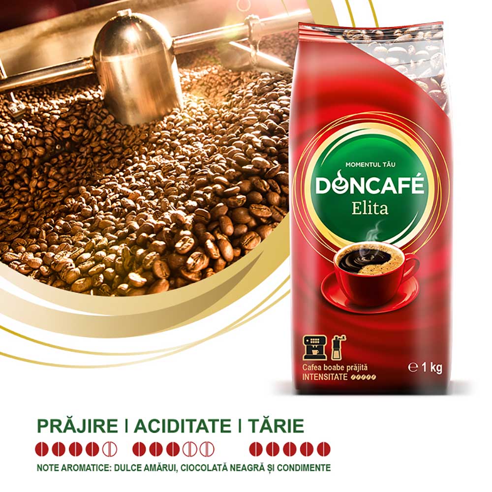 Cafea boabe DONCAFE Elita, 1000g