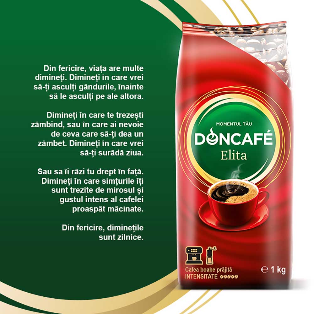 Cafea boabe DONCAFE Elita, 1000g