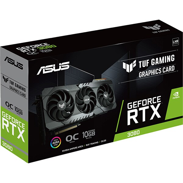 Placa video ASUS TUF Gaming NVIDIA GeForce RTX 3080 V2 OC Edition, 10GB GDDR6X, 384bit
