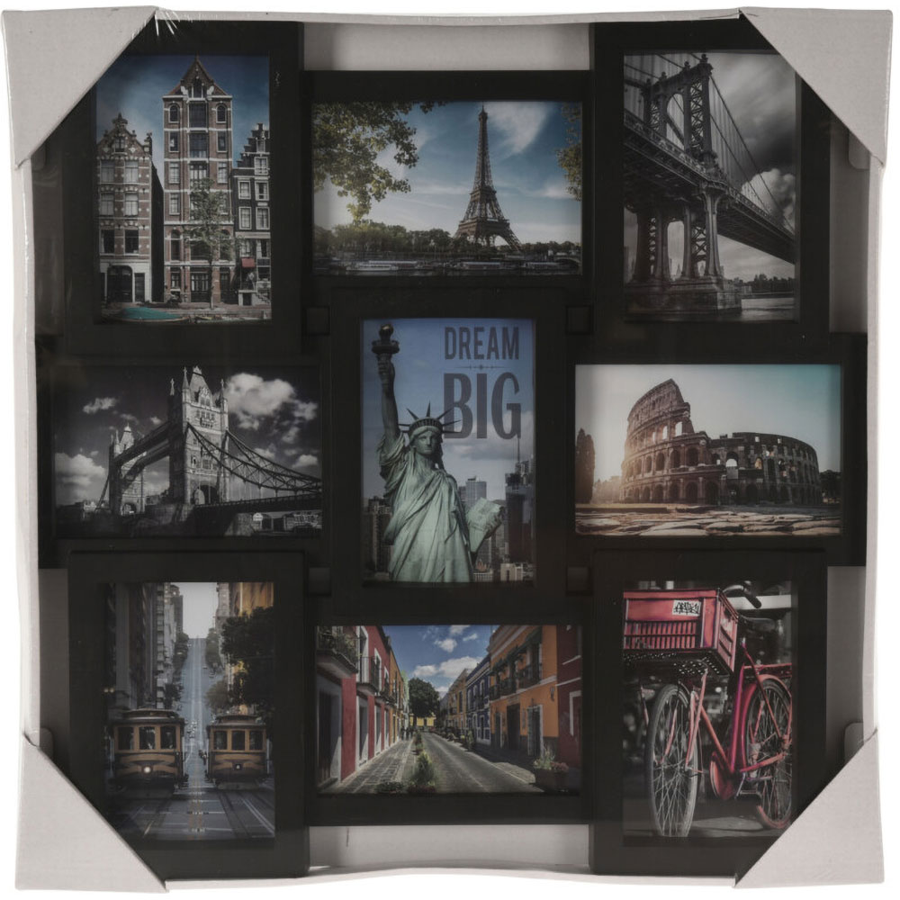 Rama foto clasica H&S COLLECTION 836320580, 45 x 45 cm, negru