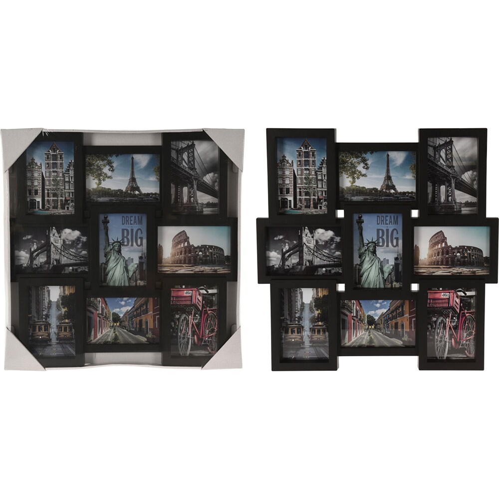 Rama foto clasica H&S COLLECTION 836320580, 45 x 45 cm, negru