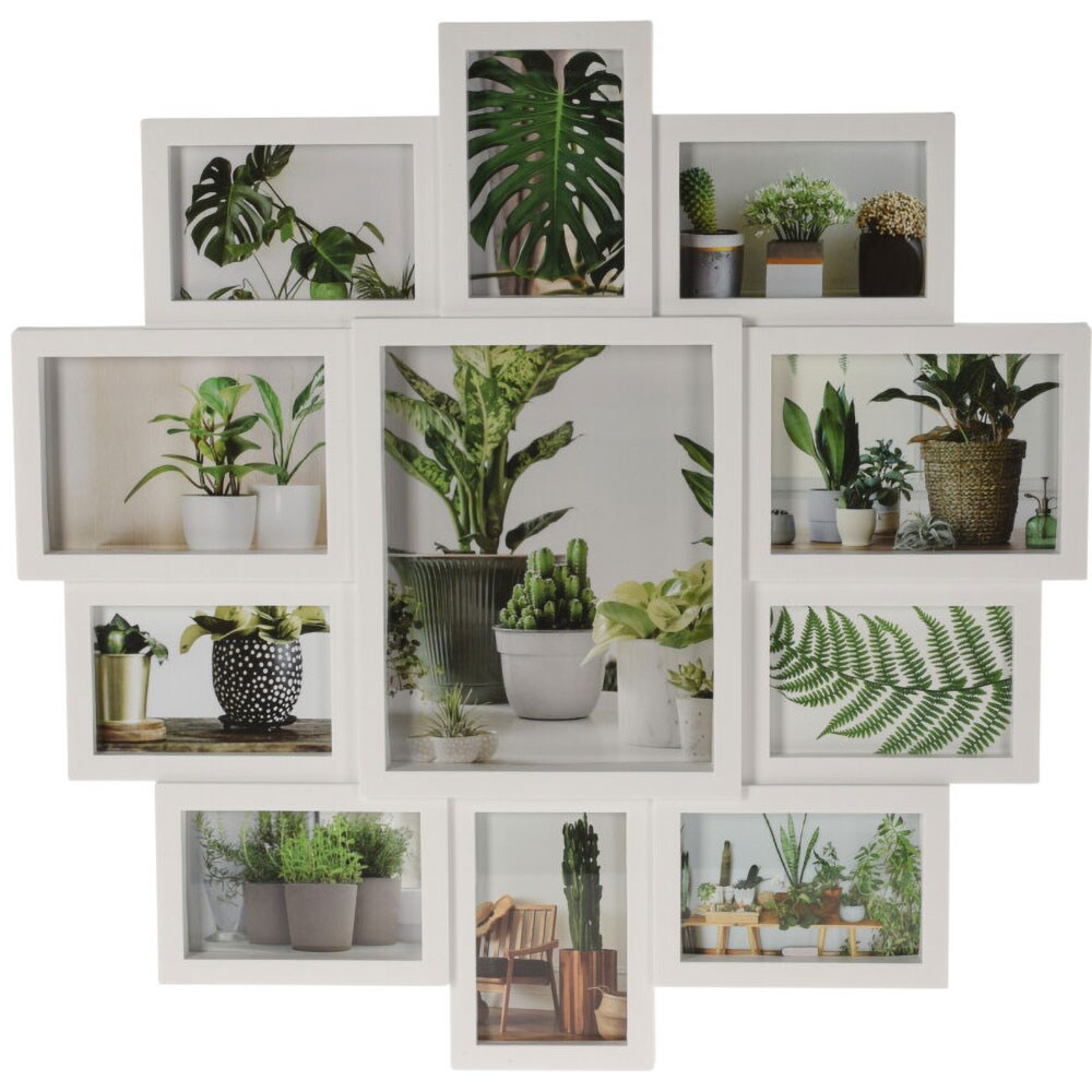 Rama foto clasica H&S COLLECTION 836320600, 61 x 62 cm, alb