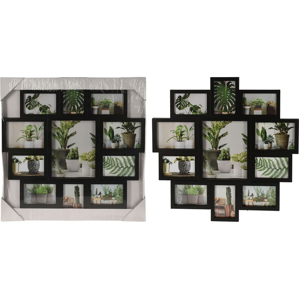 Rama foto clasica H&S COLLECTION 836320610, 61 x 62 cm, negru