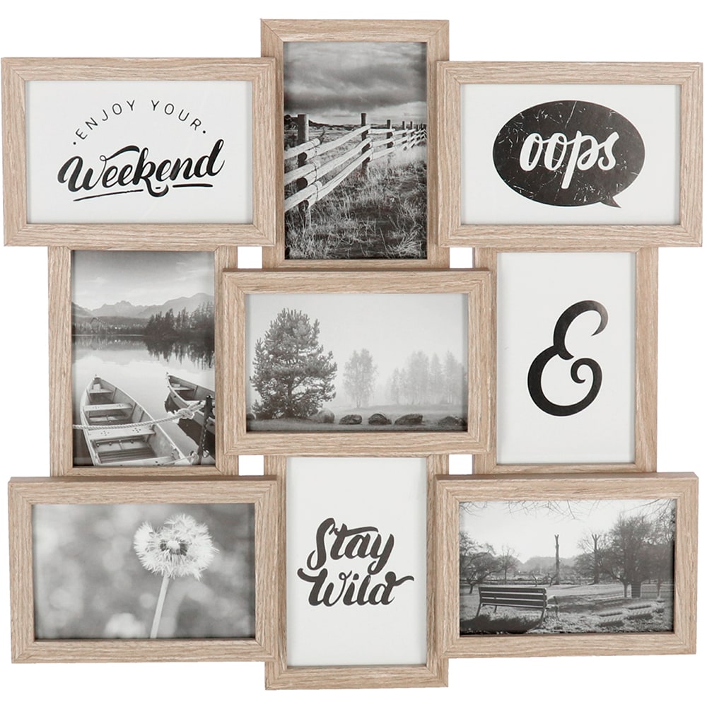 Rama foto clasica DECOR B844444, 45 x 45 cm, maro inchis