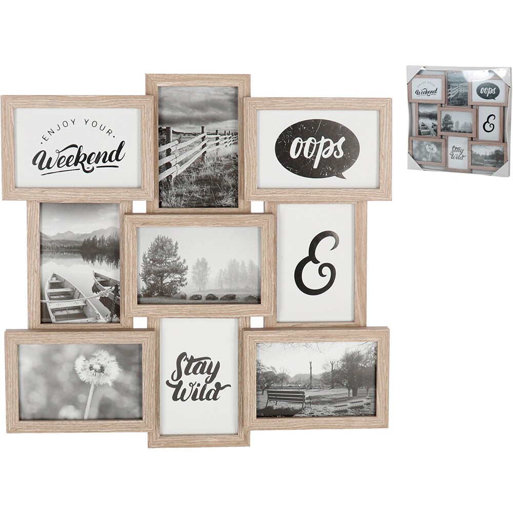 Rama foto clasica DECOR B844444, 45 x 45 cm, maro inchis