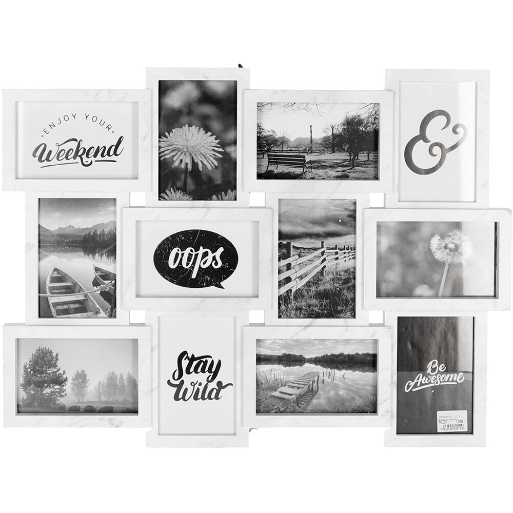 Rama foto clasica DECOR Oslo, 45 x 59 cm, alb