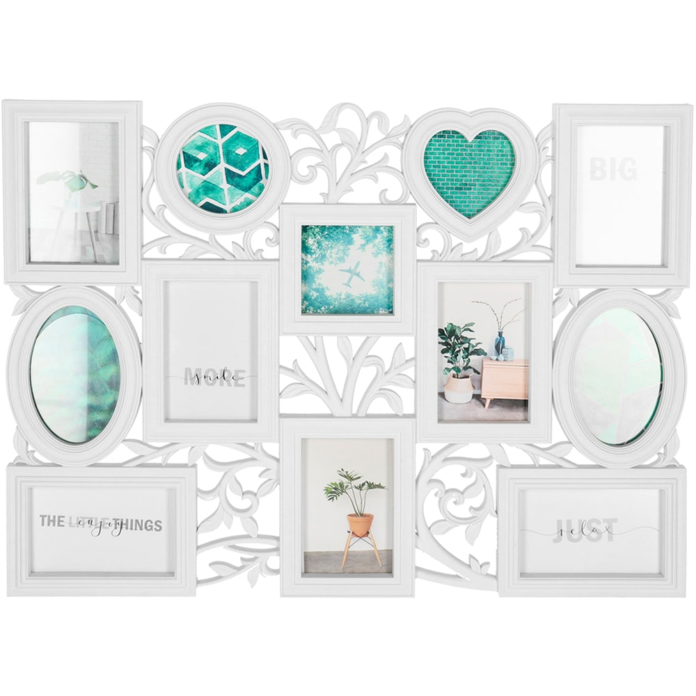 Rama foto clasica DECOR Romantic, 49 x 65 cm, alb