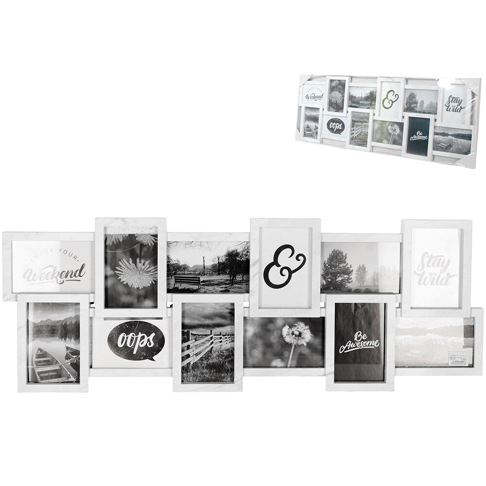 Rama foto clasica DECOR Oslo, 30 x 82 cm, alb