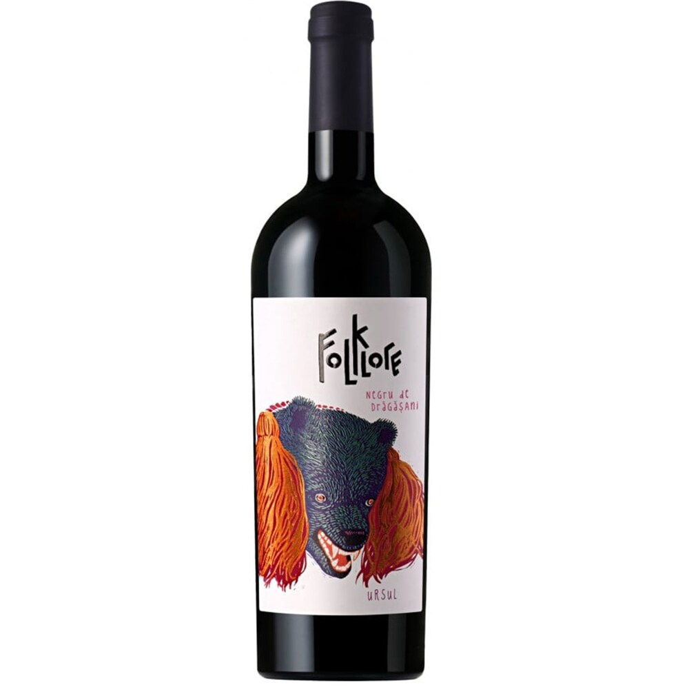 Vin rosu sec Folklore Negru de Dragasani, 0.75L