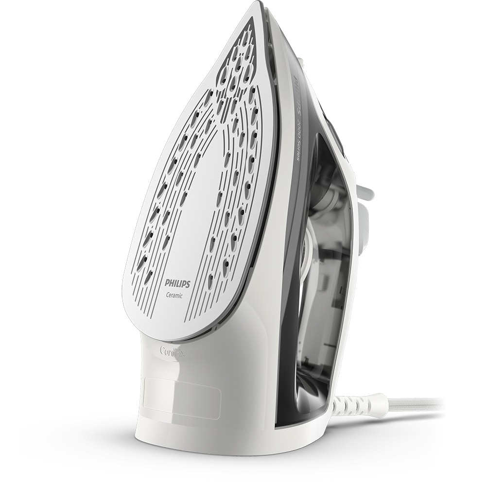 Fier de calcat PHILIPS Seria 2000 DST2020/80, 2000W, 110g/min, 250ml, talpa ceramica, gri-alb
