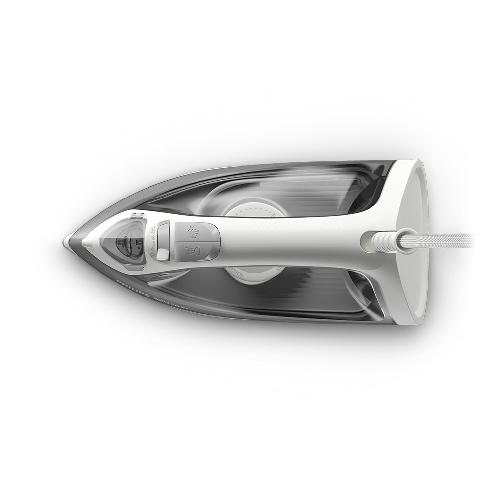 Fier de calcat PHILIPS Seria 2000 DST2020/80, 2000W, 110g/min, 250ml, talpa ceramica, gri-alb