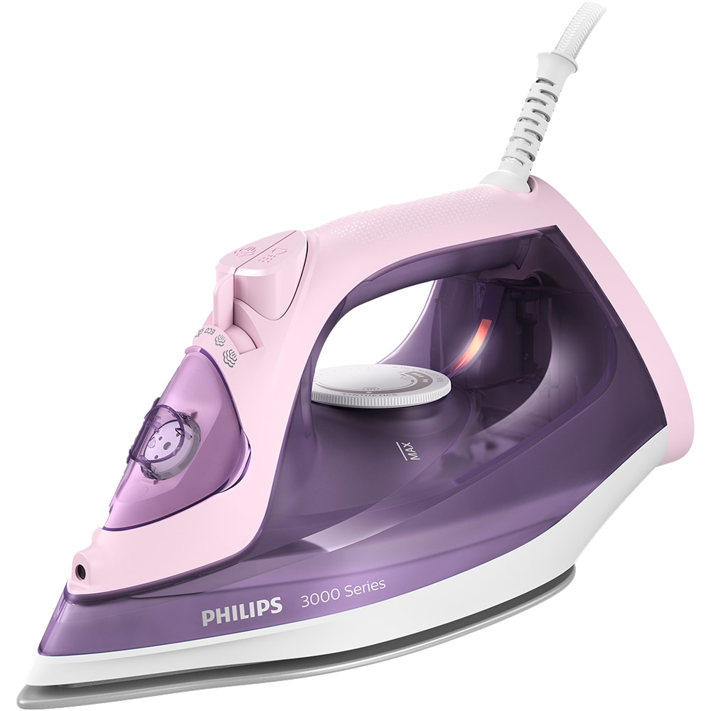Fier de calcat PHILIPS DST3020/30, 2200W, 160g/min, 300ml, talpa ceramica, mov-roz