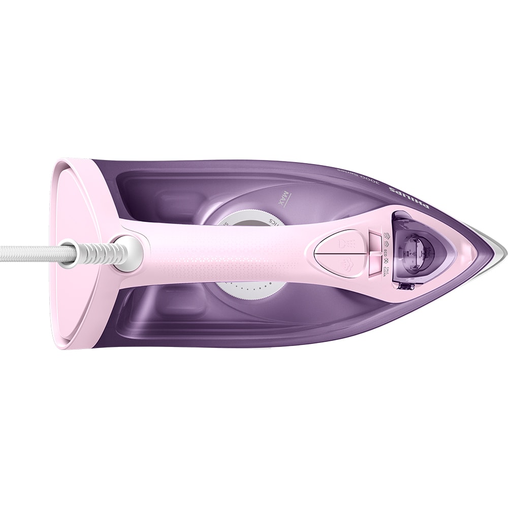 Fier de calcat PHILIPS DST3020/30, 2200W, 160g/min, 300ml, talpa ceramica, mov-roz