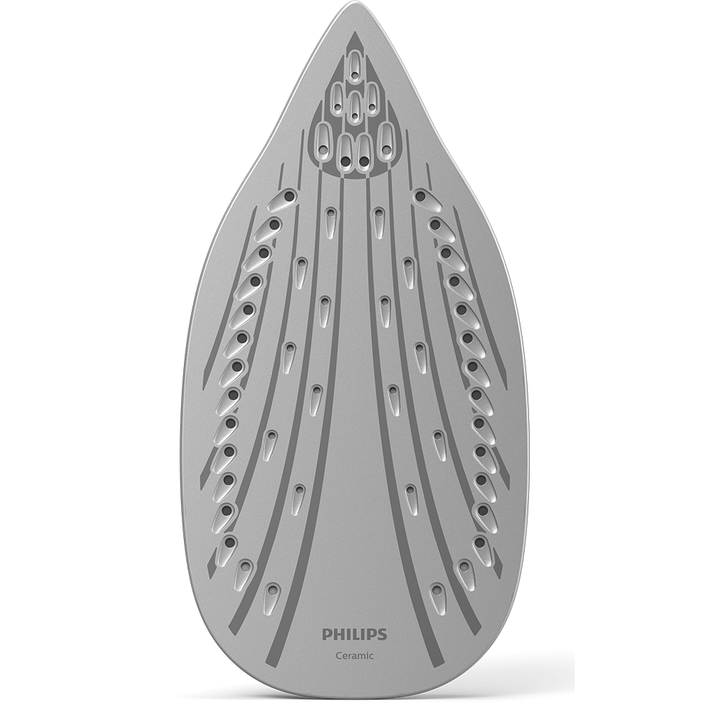 Fier de calcat PHILIPS Seria 3000 DST3041/30, 2600W, 200g/min, 300ml, talpa ceramica, mov-alb