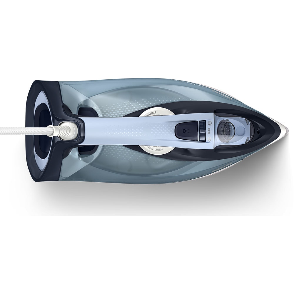 Fier de calcat PHILIPS Seria 7000 DST7020/20, 2800W, 250g/min, 300ml, talpa SteamGlide Plus, albastru