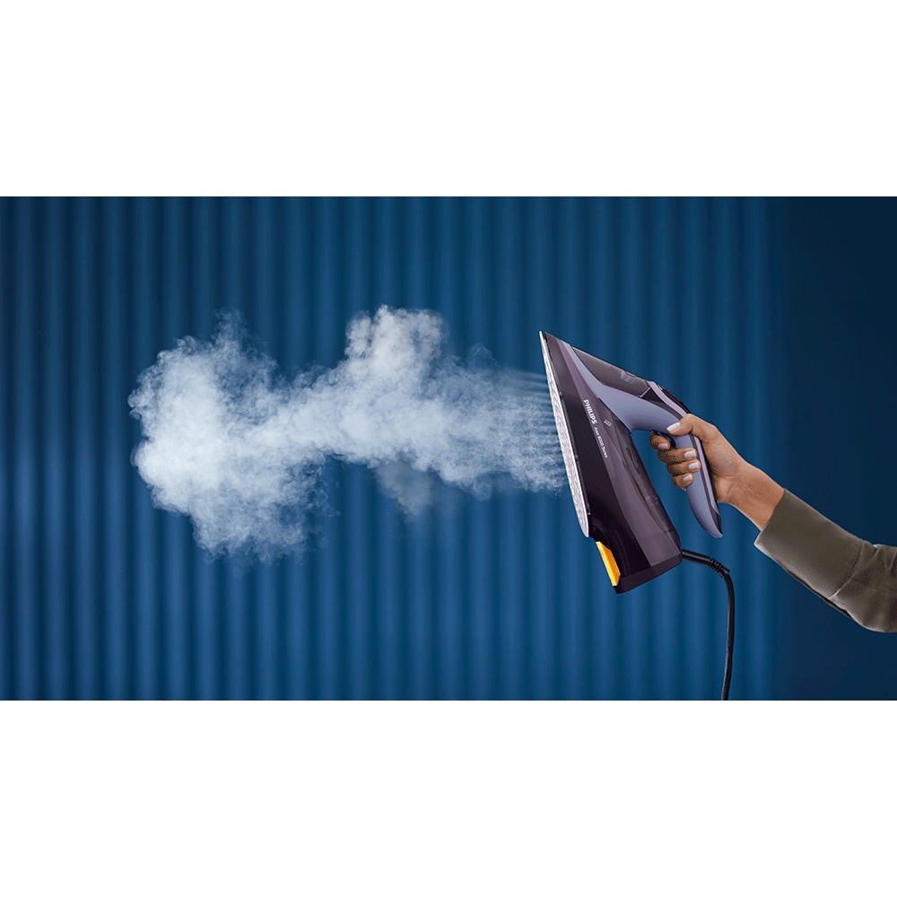 Fier de calcat PHILIPS Azur 8000 DST8021/30, 3000W, 240g/min, 300ml, talpa SteamGlide Elite, mov