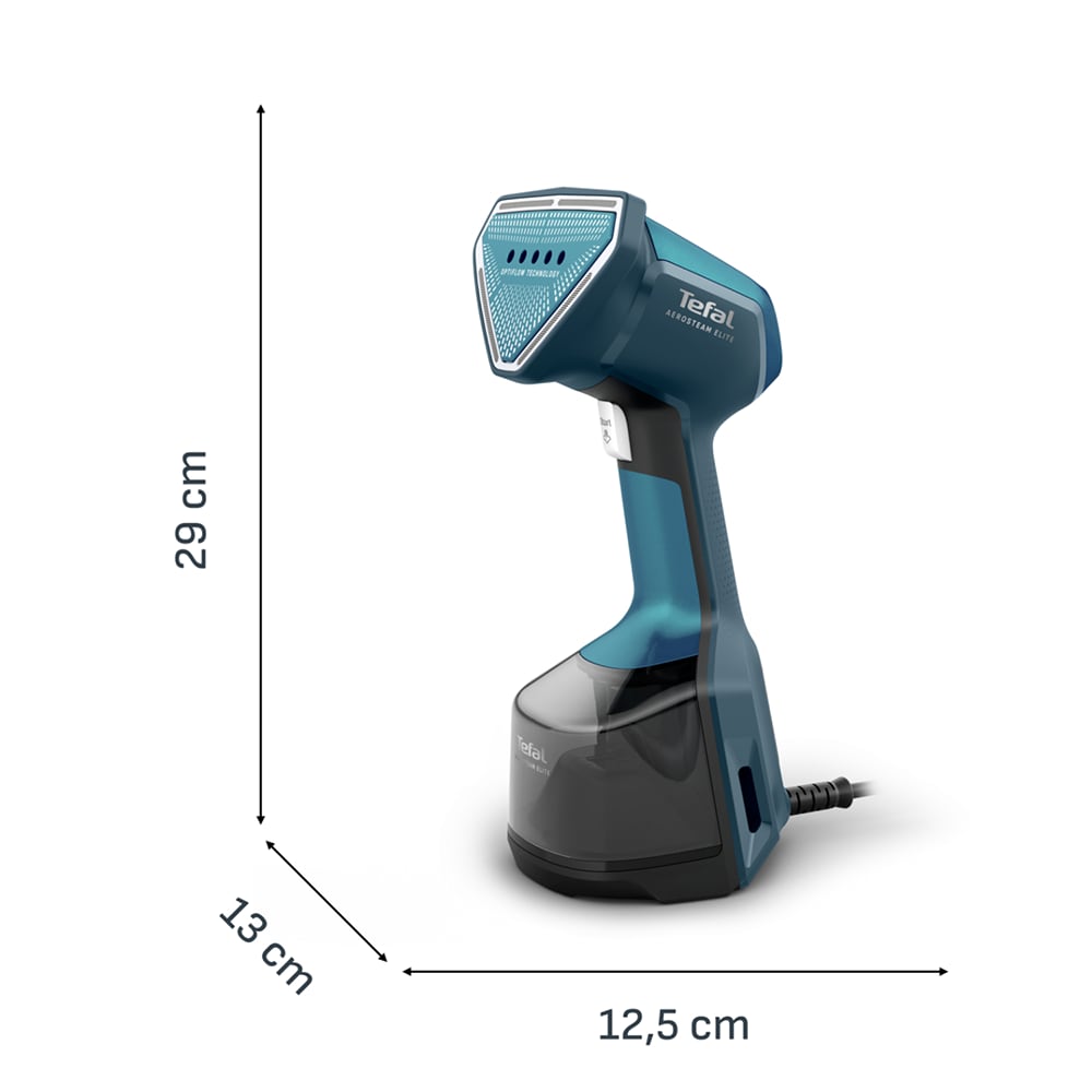 Aparat de calcat vertical TEFAL AeroSteam Elite DT9920F0, 1400W, 20g/min, 200ml, talpa ceramica, albastru