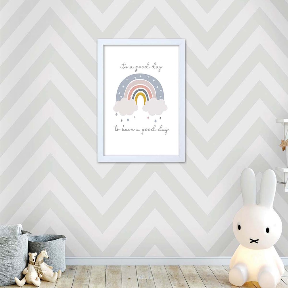 Tablou cu rama Rainbow, 34 x 44 cm, PVC