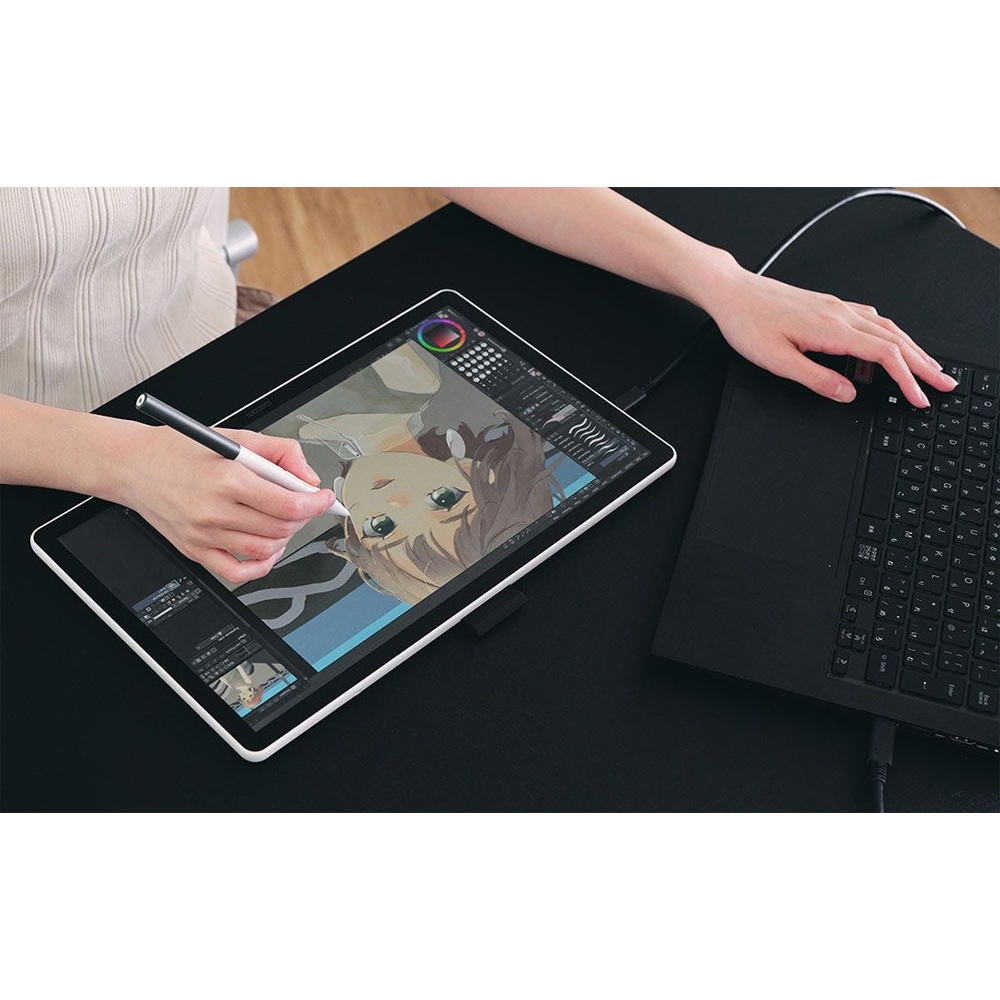 Tableta grafica WACOM One 14 DTC141W0, alb