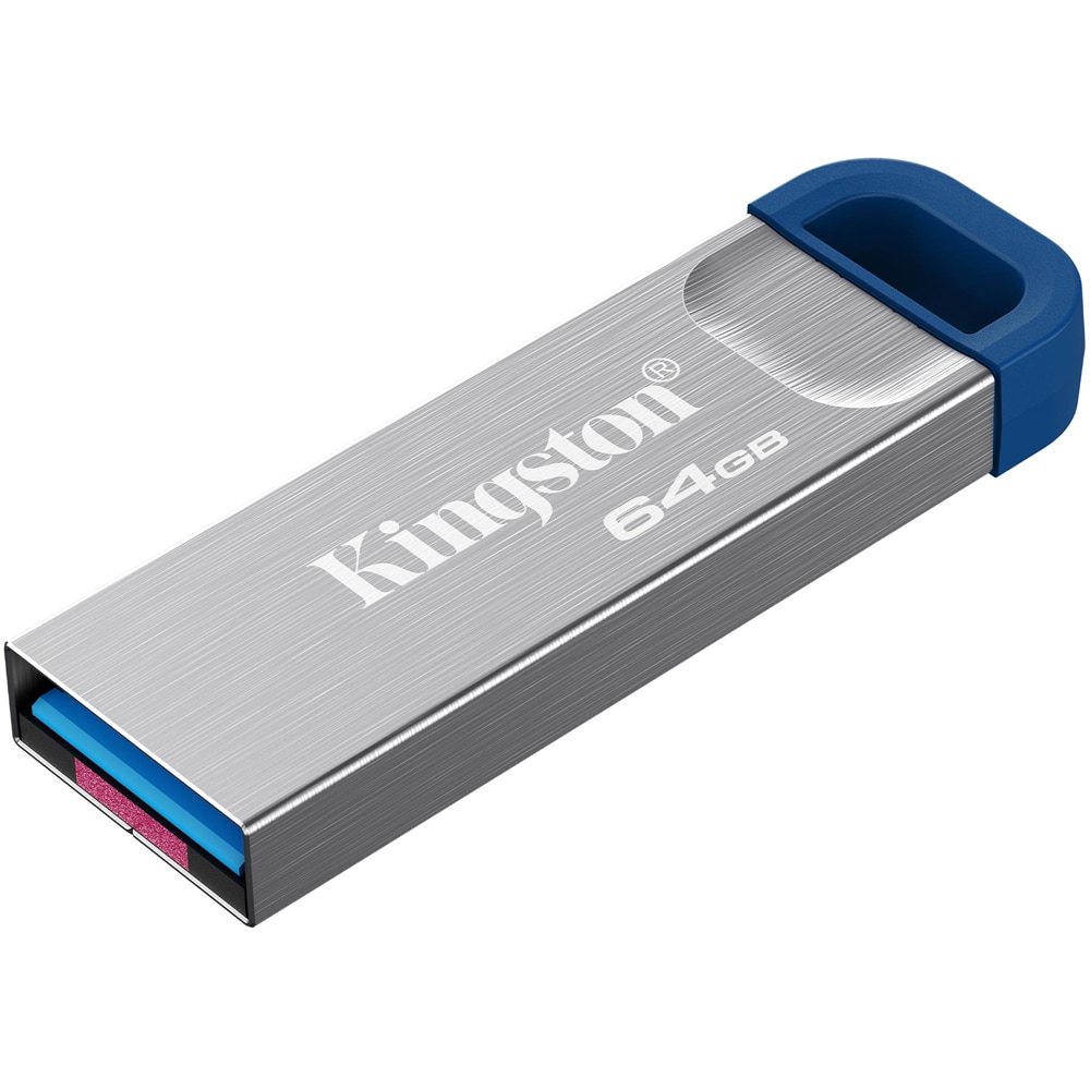 Memorie USB KINGSTON DataTraveler Kyson DTKNG2/64GB, 64GB, USB 3.2, argintiu