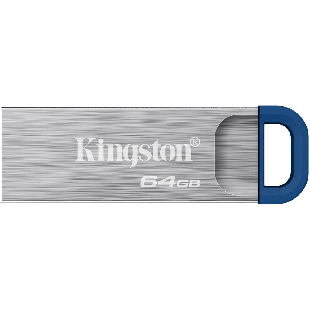 Memorie USB KINGSTON DataTraveler Kyson DTKNG2/64GB, 64GB, USB 3.2, argintiu