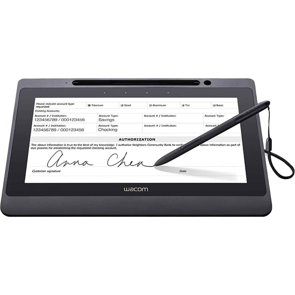 Tableta grafica WACOM Signature DTU-1141B, cu sign Pro PDF, negru