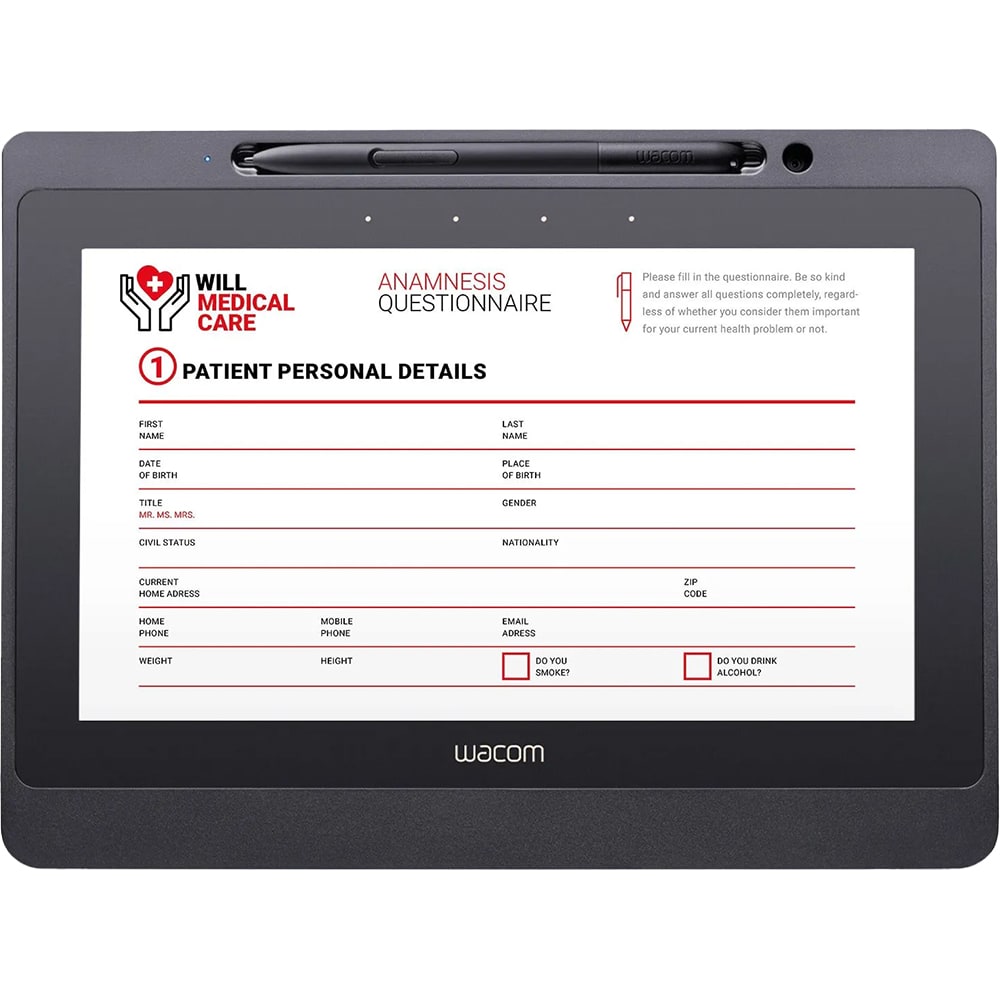 Tableta grafica WACOM Signature DTU-1141B, cu sign Pro PDF, negru