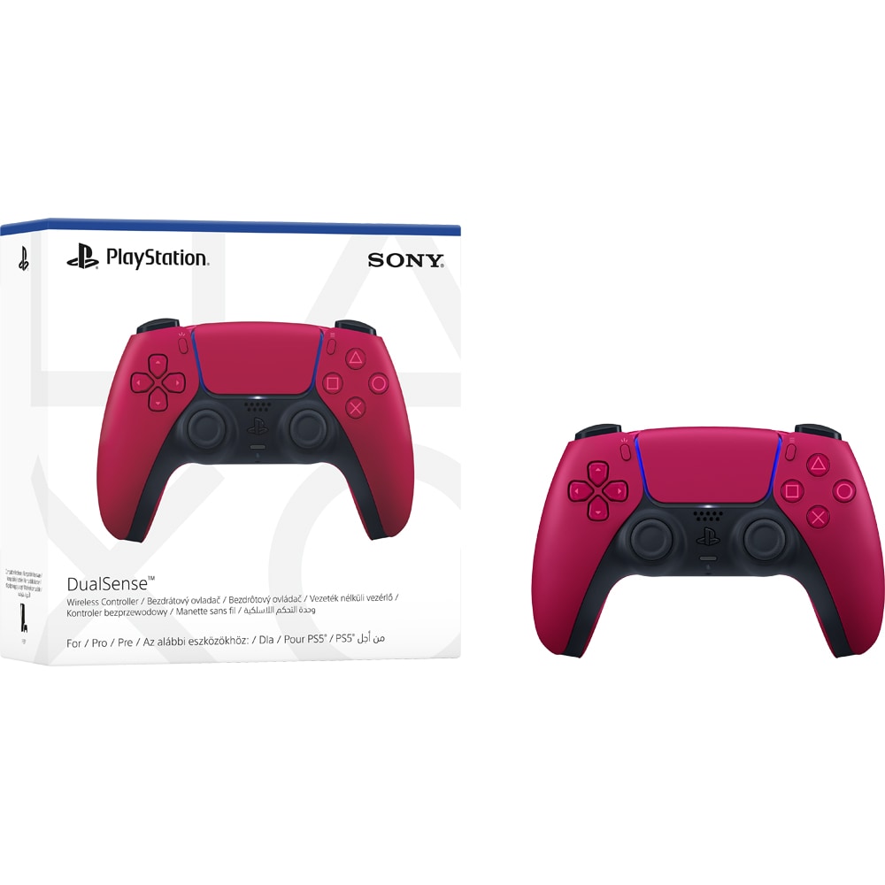 Controller Wireless PlayStation 5 DualSense V2, Cosmic Red