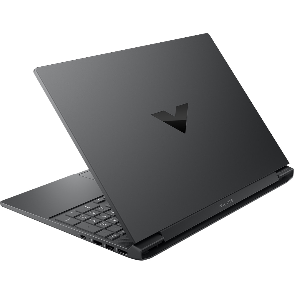 Laptop Gaming HP Victus 15-fa2153nn, Intel Core 7-14650HX pana la 5.2 GHz, 15.6" Full HD, 12GB, SSD 512GB, NVIDIA GeForce RTX 4050 6GB, Free DOS, argintiu inchis