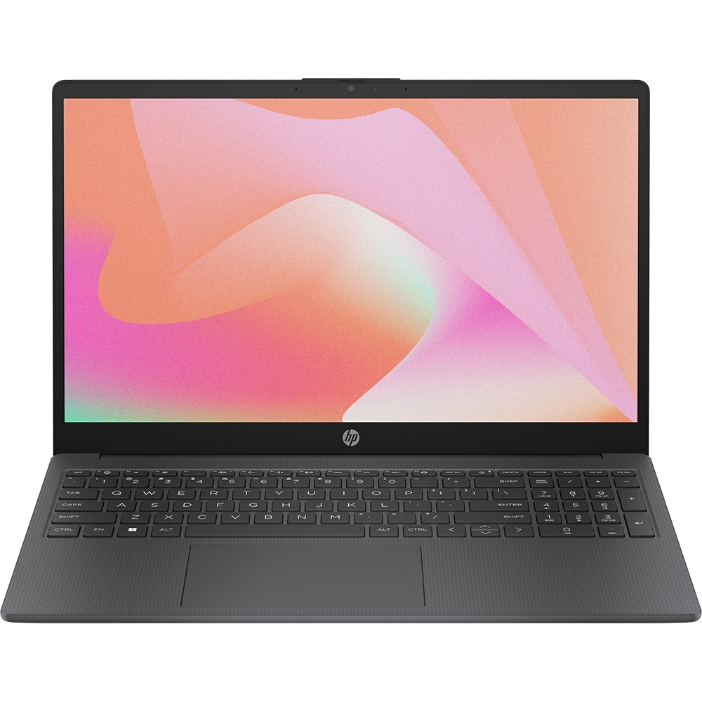 Laptop HP 15-fc1001nq, AMD Ryzen 5 7520U pana la 4.3GHz, 15.6" Full HD, 8GB, SSD 512GB, AMD Radeon 610M, Free DOS, gri