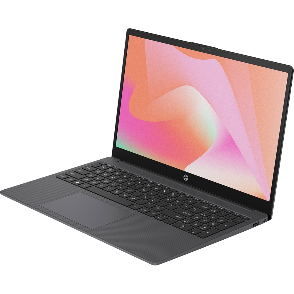 Laptop HP 15-fc1001nq, AMD Ryzen 5 7520U pana la 4.3GHz, 15.6" Full HD, 8GB, SSD 512GB, AMD Radeon 610M, Free DOS, gri
