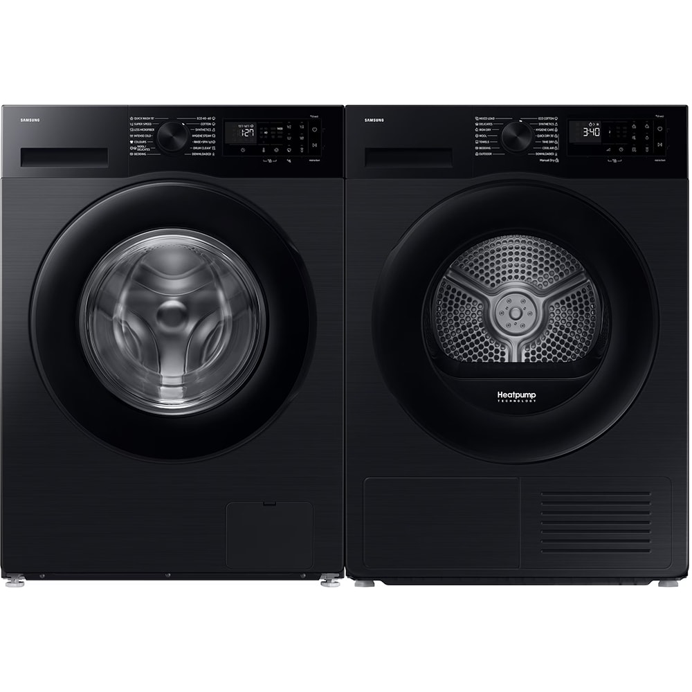 Uscator de rufe SAMSUNG DV80DG52B0ABLE, Pompa de caldura, 8 kg, 15 programe, Clasa C, Wi-Fi, negru