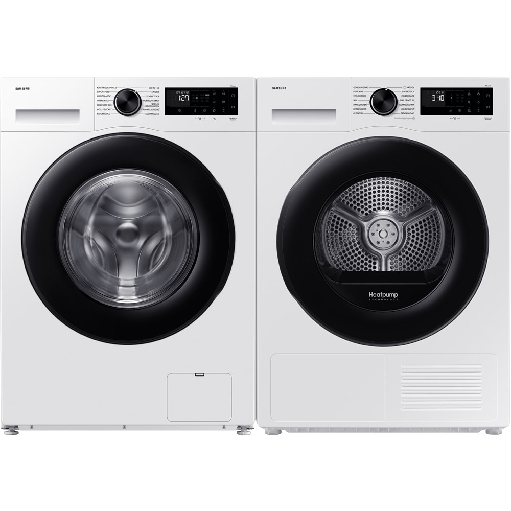 Uscator de rufe SAMSUNG DV80DG52B0AELE, Pompa de caldura, 8 kg, 14 programe, Clasa C, Wi-Fi, alb
